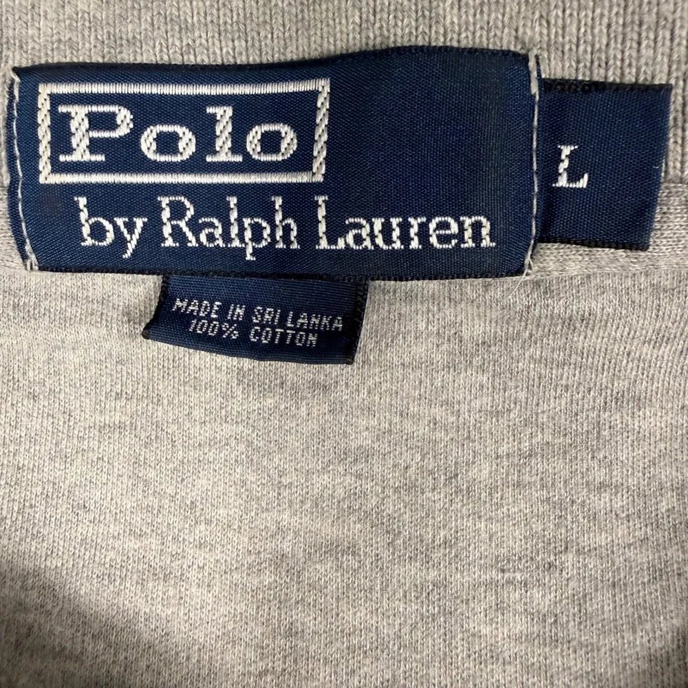 Polo Ralph Lauren Shirt L Gray Short Sleeve Cotton Classic‎ Fit Pony Logo SOFT